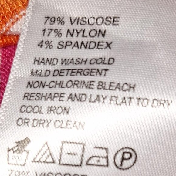 Tommy Bahama Pink, White and Orange Striped ColorBlock Sweater Size Medium - Picture 6 of 8